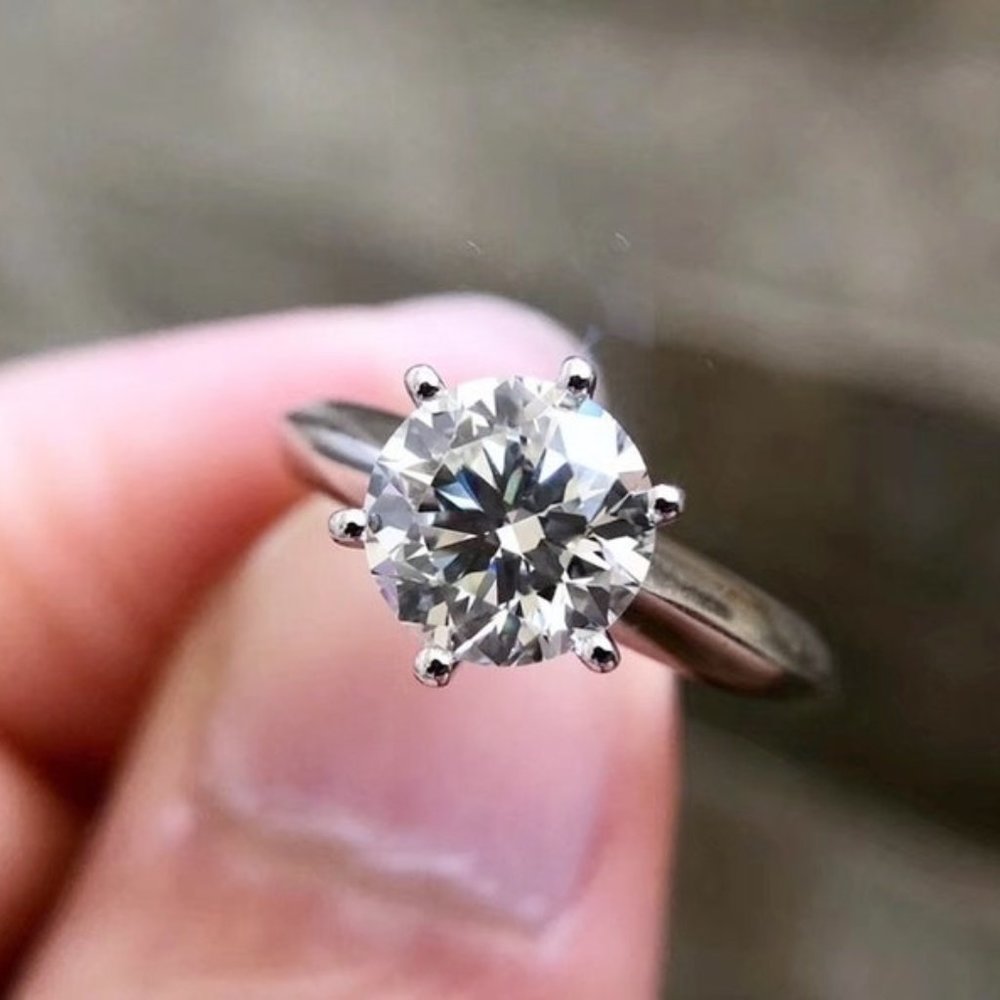 Certified 2ct. t.w. Diamond Solitaire Engagement Ring - Picture 3 of 16